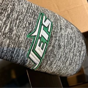 FOCO Mens NY Jets NFL Team Logo Poly Knit Cup Sole Slippers NIB